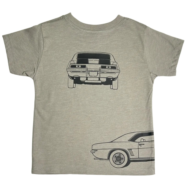  Camaro Z28  silhouette on a soft kids t-shirt - Gearhead Kids