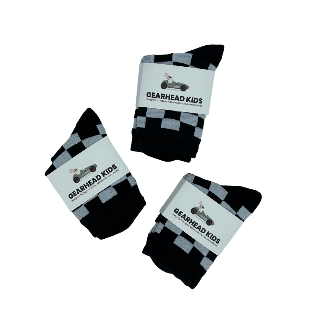 Checkered socks for Kids - Gearheads Kids