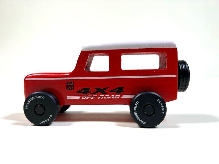 LAND ROVER INSPIRED WOODEN TOY CAR