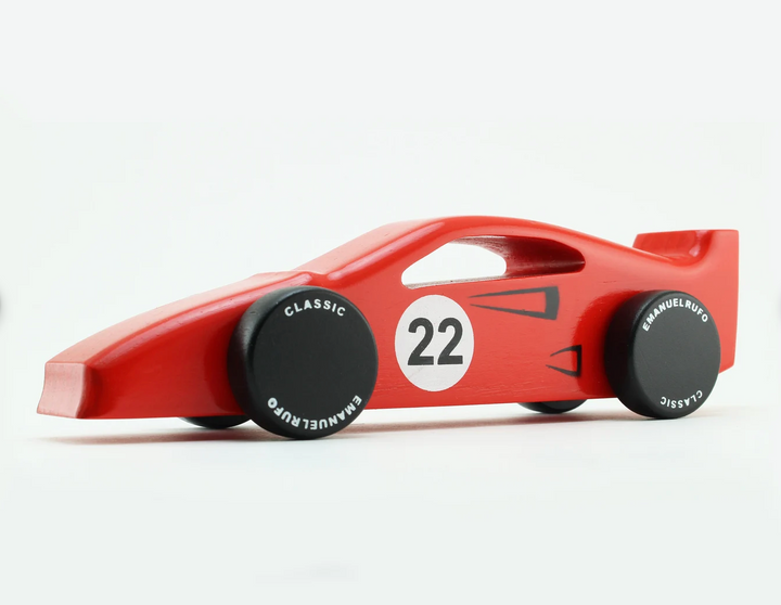 FERRARI F40 INSPIRED WOODEN TOY CAR